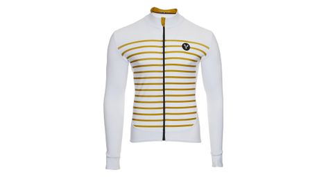 Maillot manches longues lebram ventoux blanc or