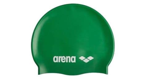 Bonnet de natation arena classic silicone vert