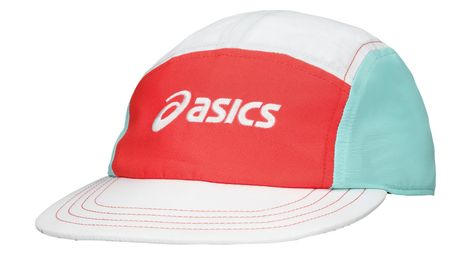 Asics 5 panel cap paris white/red/blue