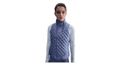 nike therma fit adv repel aeroloft blue sleeveless thermal jacket for women