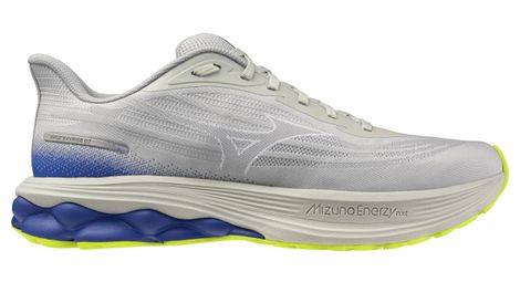 mizuno wave skyrise 7 running shoes gray blue men s