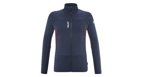 Polaire millet fusion grid bleu fonce