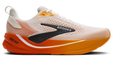 Chaussures Running Brooks Ghost Max 4 Blanc/Orange Homme