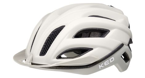 Casco ked champion visor blanco / gris mate