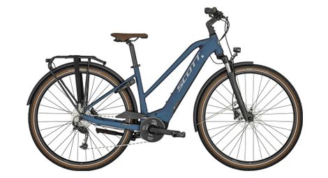 Scott sub active eride 20 shimano alivio 9v 400wh 700mm blauw elektrische stadsfiets