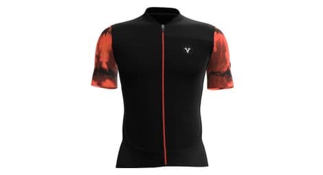 Maillot manches courtes lebram ventoux élément orange noir