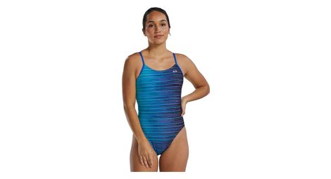 Tyr durafast elite speedwarp cutoutfit badpak blauw dames