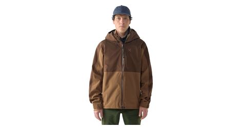 Veste imperméable à capuche haglöfs front proof ii brun homme