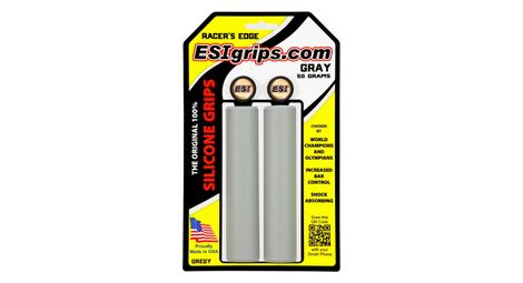 Paire de grips esi racer s edge gris