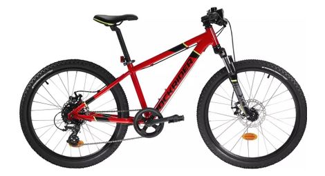 Rockrider st 900 mtb para niños de 24''; 9-12 años rojo