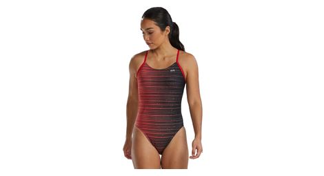 Traje de baño recortado tyr durafast elite speedwarp rojo mujer 32 us