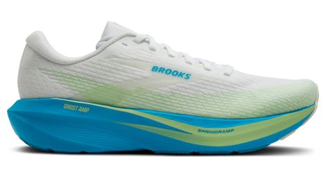 Chaussures Running Brooks Ghost Amp Blanc/Bleu/Vert Homme
