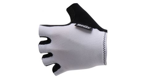 Guantes de verano santini brisk mesh blanco