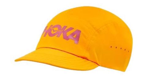 Casquette de randonnee pliable hoka orange unisexe
