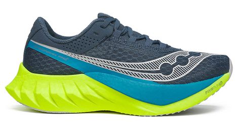 Chaussures de running femme saucony endorphin pro 4 bleu jaune