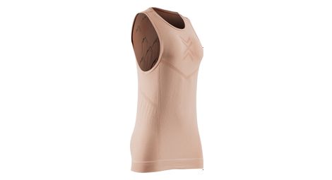 Débardeur x-bionic xceed run tank top pêche/rose poussière femme