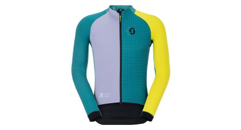 Chaqueta cortavientos Scott RC Pro Warm Gore-Tex Remix Verde/Morado/Amarillo