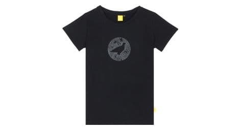 Lagoped teerec garabateado camiseta técnica negra para mujer