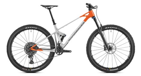 Mondraker raze carbon r mtb a sospensione completa sram gx/nx eagle 12s 29'' argento arancione