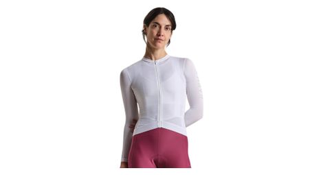 Maillot Manches Longues Rapha RCC Pro Team Lightweight Blanc/Gris Femme