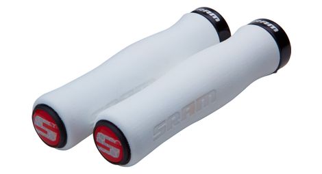 Sram paire de grips contour mousse lock on blanc noir