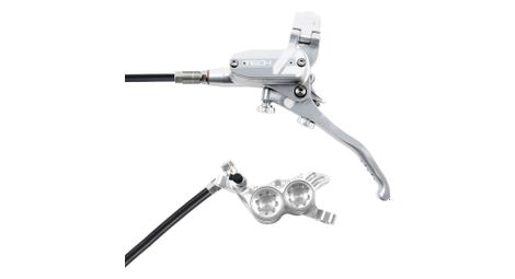 Frein arriere hope tech 4 v4 argent durite standard