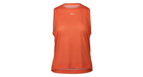 Poc women's air indoor zink orange sleeveless jersey m