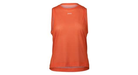 Ärmelloses damen trikot poc air indoor zink orange xs