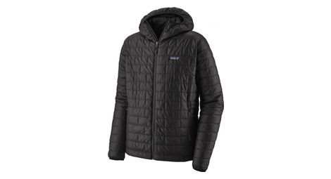 Down jacket patagonia nano puff hoody black men