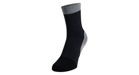 Chaussettes odlo performance wool mid noir/gris