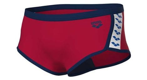 Short de bain taille basse arena icons uni rouge homme