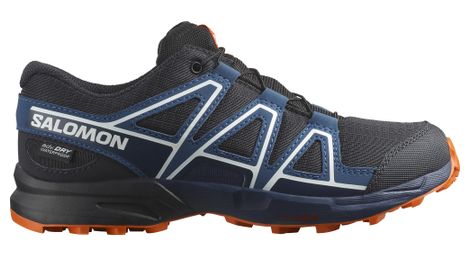 Zapatillas de trail Salomon Speedcross Waterproof azul/naranja para niños