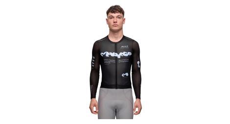 Maap Strata Pro Air 3.0 Langarm-Trikot für Herren, schwarz