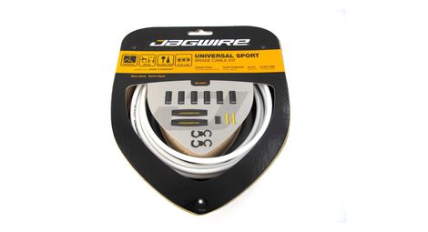 Jagwire universal sport brake kit blanc pour freins