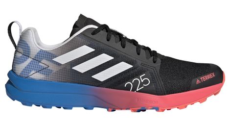 Chaussures de trail running adidas terrex speed flow noir bleu rouge
