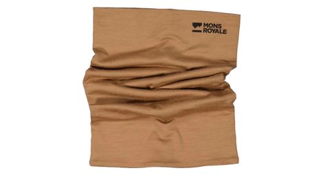 Mons royale double up merino choker toffee brown