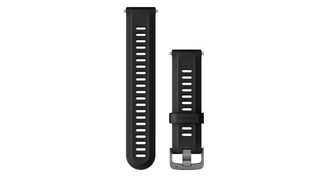 Garmin forerunner 22 mm silicone polsband zwart grijs