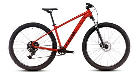 Cube aim pro hardtail mtb shimano cues 9s 27.5'' arancione fuoco rosso 2025