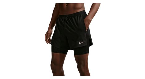 nike stride 5in men s 2 in 1 shorts black