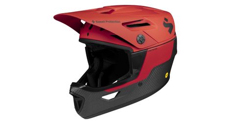 Casque avec mentonniere amovible sweet protection arbitrator mips rouge