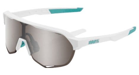 Lunettes 100% s2 bora hansgrohe team white hiper silver mirror / blanc