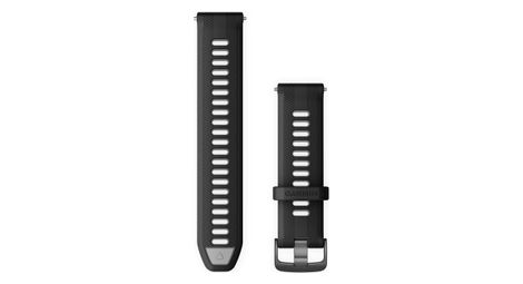 garmin forerunner 22 mm silicone wristband black powder grey