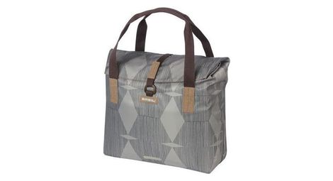 Basil elegance fietshopper, animal vert, repliement de retenue à l'eau, manège / bretelles à main / épaule, 20-26l, taupe