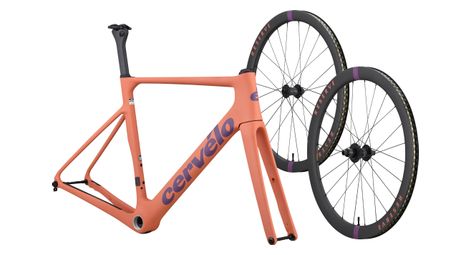 Kit cervelo soloist tropic sunset frame + reserve 42/49 ta wielen