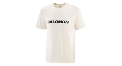 Camiseta de manga corta Salomon Big Logo Tee Beige para hombre