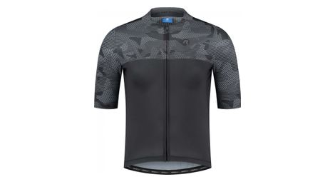 Maillot manches courtes velo rogelli camo - homme - bleu/gris