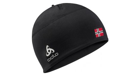 Bonnet odlo polyknit warm eco fan norvège noir unisex