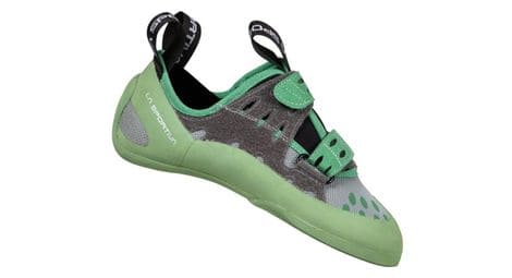 Chaussons d'escalade la sportiva geckogym vegan gris femme