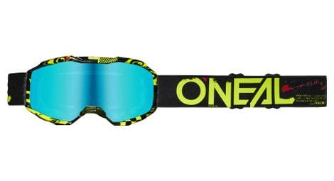 O'neal b-10 attack kids goggle black/yellow radium blue