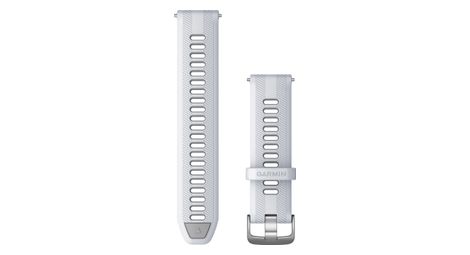 garmin forerunner 22 mm silicone wristband whitestone white powder grey silver